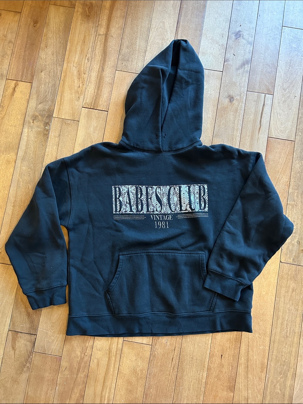 Brunette The Label Black Cozy Fleece-Lined Hoodie